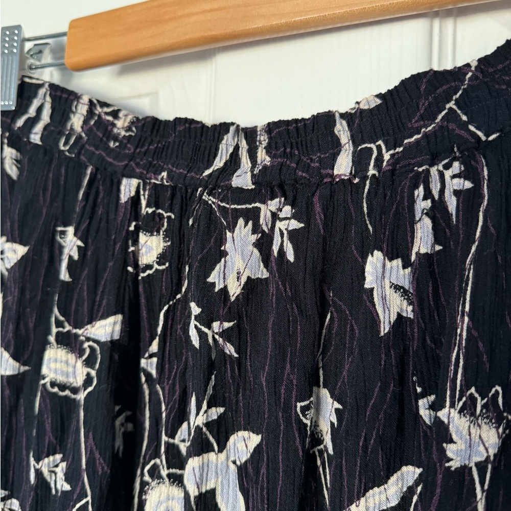 Vintage Rayon Floral Skirt sz L - Picture 5 of 5